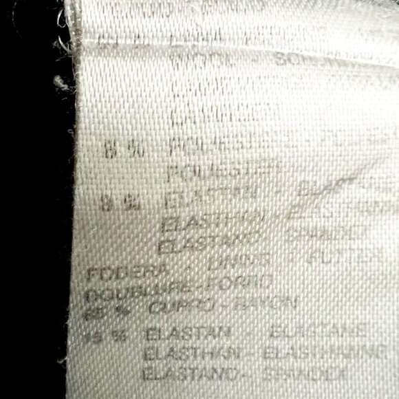 MaxMara Trousers Women's Size US 12 Black Timeless Lightweight Wool Blend Pants - Picture 6 of 14